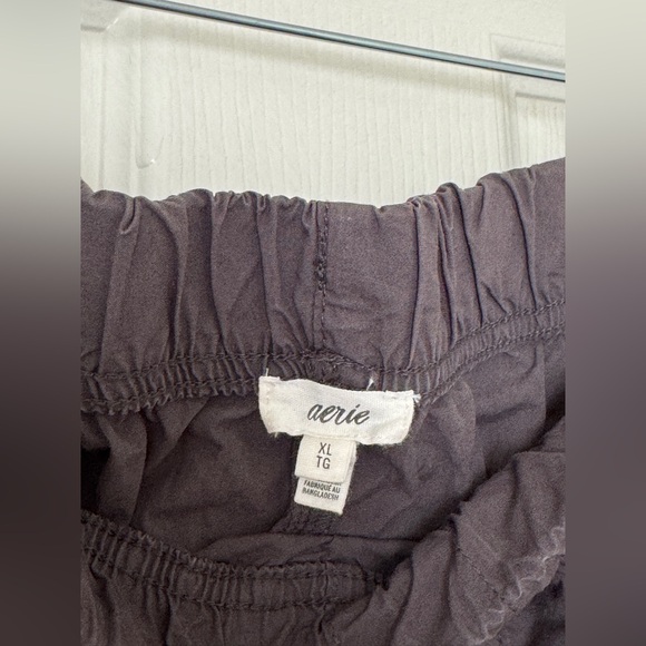 Aerie Black Cargo Jogger Pants | 100% Cotton | XL - Picture 3 of 8